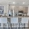 kitchen with island and seating