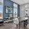 a room with chair and tables to work at