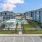 view of pool, park and grilling area at Haven at Mission Trace