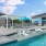 overhead shot of outdoor swimming pool